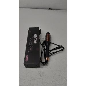 Nimmu Thermal Round Brush for Blowout Look, 1.5 Inch Heated Brush, Curling Iron Styler with 10 Temperature Control, Dual Voltage for Travel, Rose Gold
