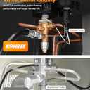 Kohree Propane Heater, 18,000 BTU Portable LP Gas Heater with ODS & Tip-over Protection, 3 Setting Tank Heaters for Patio, Garage, Camping, Heating Up to 450 Sq. Ft, Gas Regulator & Hose (Black)