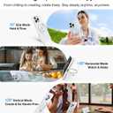 TORRAS O3 Fitness for iPhone 16 Case Magnetic Stand, Fit for MagSafe, 360 Rotatable Stable Stand, Camera Control Button, Military-Grade Shockproof, Slim & Sleek, Glacier White Translucent, Ostand