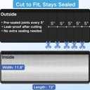 4 Layers HVAC AC Copper Pipe Insulation Cover, 78x11.8 Oxford AC Pipe Covers, for Outdoor AC Lines, Electrical Cables, Wires, Prevents Freezing, Waterproof ,UV Resistant (Black)