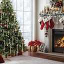 210 Pcs Christmas Tree Decoration Crystal Ornaments 6 Styles Clear Acrylic Hanging Teardrop Chandelier Garland Pendant Xmas Party Home Ornaments
