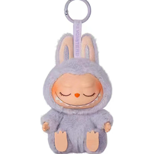 Labubu Keychain Backpacks Key Pendants Plush Doll Hanging Decoration Keyring Card Gift Stress-Relieving Accessory