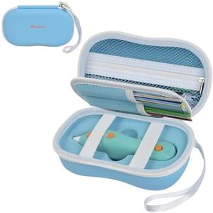 Againmore Case Compatible with 3Doodler Start+ Essentials (2024,2023), 3D Pen Set Storage with 4-Pockets Divider for Filament Refill Packs & USB Cable, Kids Art Activity Carrier Box (Case Only)-Blue