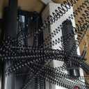 MAKEASY Coil Spiral Binding Machine 4:1 pitch - Manual Hole Punch - Electric Coil Inserter - Adjustable Side Margin - for Letter Size/A4/A5, Comes with 1 Box 5/16'' Plastic Coil Binding Spines & Plier