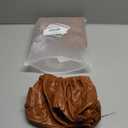 PU Leather Bar Stool Covers with Backs, Waterproof Bar Stool Chair Covers Washable & Wipeable High Back Barstool Slipcovers Chair Protctor for Pub, Counter, Cafe, Dining Room (PU Orange, 4 Pack)