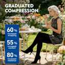 Thigh High Medical Compression Stockings For Women & Men,15-20 mmHg Thigh High Compression Socks,Firm Graduated Support Hose with Silicone Dot Band-Ideal For Athletic,Flight,Travel Use, Size: X-Large