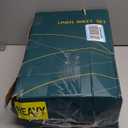 SONORO KATE 100% French Pure Linen Sheets, Breathable and Durable Linen King Size Sheets, Anti-Tear Linen Bed Sheets, Machine Washable, 16 Inch Deep Pocket - 4 Piece (Natural Linen, King)