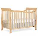 Dream On Me Violet 7-in-1 Convertible Full-Size Baby Crib with Toddler, Day & Full Bed Conversion in Natural, GreenGuard Gold & BSA, 4 Mattress Heights, Sustainable Pinewood
