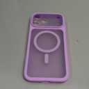 TOCOL for iPhone 17 Pro Max Case, Full Camera Protection, Built-in Magnetic Ring, Compatible with Magsafe Charger, Translucent Matte Phone Case for iPhone 17 ProMax 6.9 inch (Light Purple)