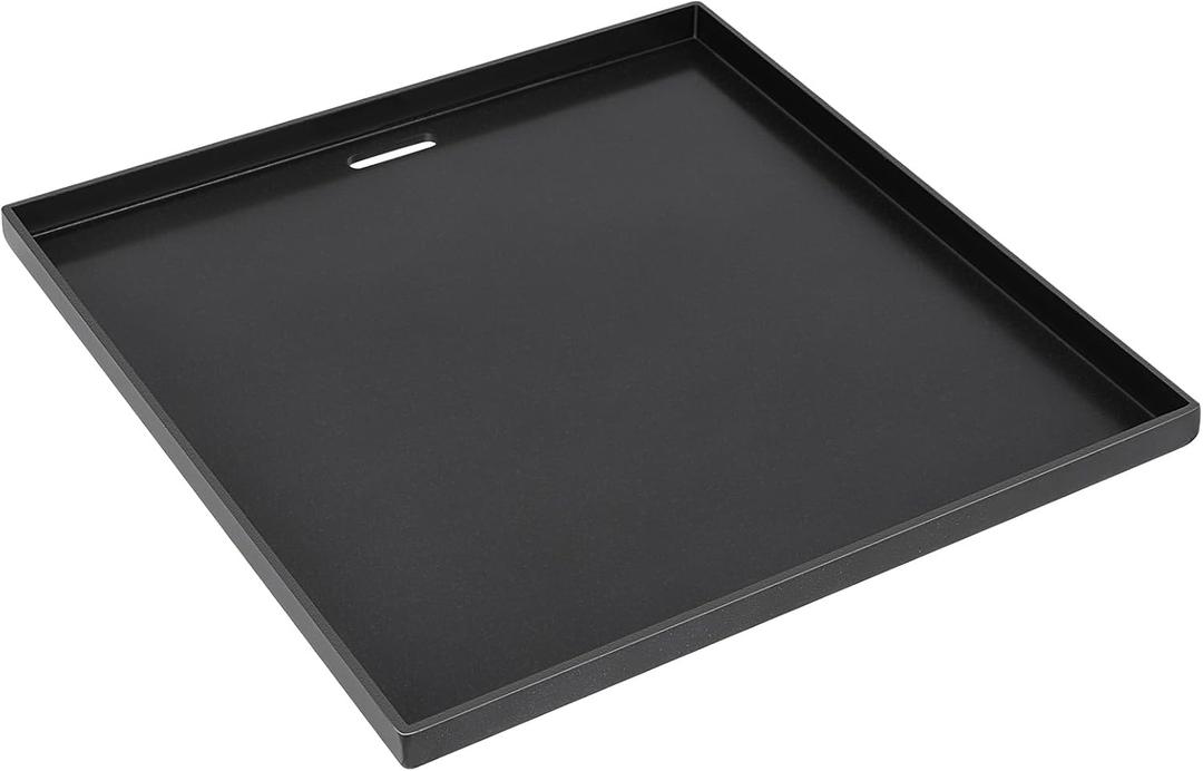 Universal Cast Iron Cooking Griddle, Nonstick Coating Griddle Flat Top Grill Plate with Sidewalls for Charcoal, Outdoor Gas Grills, for Weber Grills & New 2022 Genesis 300, 16.3"  15.8"