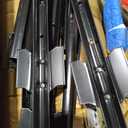 Metal Fence Post 7feet, Heavy Duty Garden Fence Post for Holding Wire Fence, Sign U Post Pack of 15 Sturdy Outdoor No Dig Fence Post for Garden Yard  Black