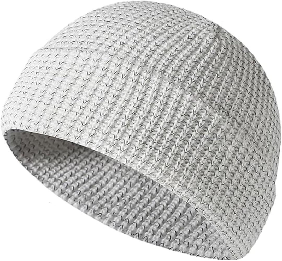 Fisherman Beanies for Men Women,Beanies Hats Men Women,Reflective Beanie for Women Men