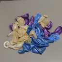 Skylety 40 Pieces Blue Purple Silver Clear Snowflake Balloons Bulk Winter Transparent Snowflake Latex Balloons for New Year, Birthday Parties, Winter Wonderland Baby Shower Decorations