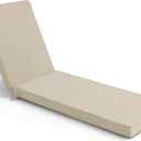 Summsun Outdoor Chaise Lounge Cushions, 80 x 26 x 3 Inch, Cream
Sun Lounger Replacement Cushion Pads, Water Resistant, Fade Resistant, Removable Cover, Straps, Fit for Patio, Pool, Beach