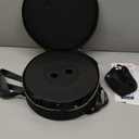 2025 Upgraded Collapsible Stool & 3-in-1 Cushioned Carry Bag, Adjustable Height Folding Stool, Telescopic Camping Chair Retractable Seat or Footrest for Outdoors & Travel, Max 620lbs (Black)