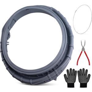 DC64-03788A Washer Door Boot Seal for Samsung Washing Machine, Washer Door door seal Replacement Part with DC64-03788 washer door boot spring clamp and Spring Expansion Tool