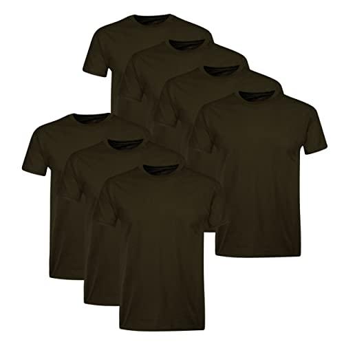 Hanes Mens Cotton, Moisture-wicking Crew Tee Undershirts, Multi-packs T-Shirt, Black - 3Pack, Large US