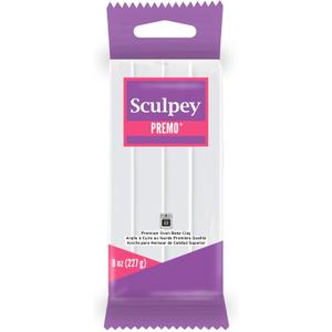 Polyform PE08 5001 Premo Sculpey Polymer Clay 8oz, White