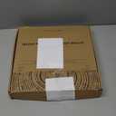 Rebee Vision Acacia Wood Decorative Key Holder Wall Mount for Home Decor- Farmhouse Round Key Holder for Wall with Shelf & 11 Hooks - Rustic Mail Organizer for Apartment Essentials (Dark Acacia)