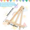 10PCS 9 Inch Wood Easels, Tripod, Painting Party Easel, Kids Student Tabletop Easels for Painting, Easel Stand for Painting Canvases, Portable Canvas Photo Picture Sign Holder.
