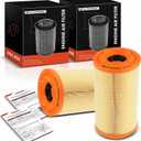 A-Premium 2-PC Engine Air Filter Compatible with Ram ProMaster 1500 2014-2023, ProMaster 2500 2014-2023, ProMaster 3500 2014-2023, 3.6L