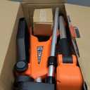 Electric String Trimmer Cordless with 2x2.0Ah Battery, 20V Battery Powered 12-inch Lawn Mover & Edger Lawn Tool with Charger, Powered Grass Trimmer with 8pcs Spool Line for Yard, Garden, Orange
