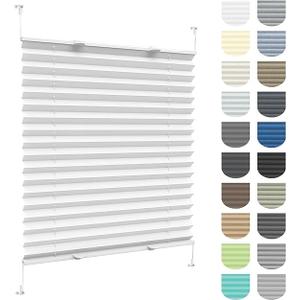 Set of 6 white curtains 52"