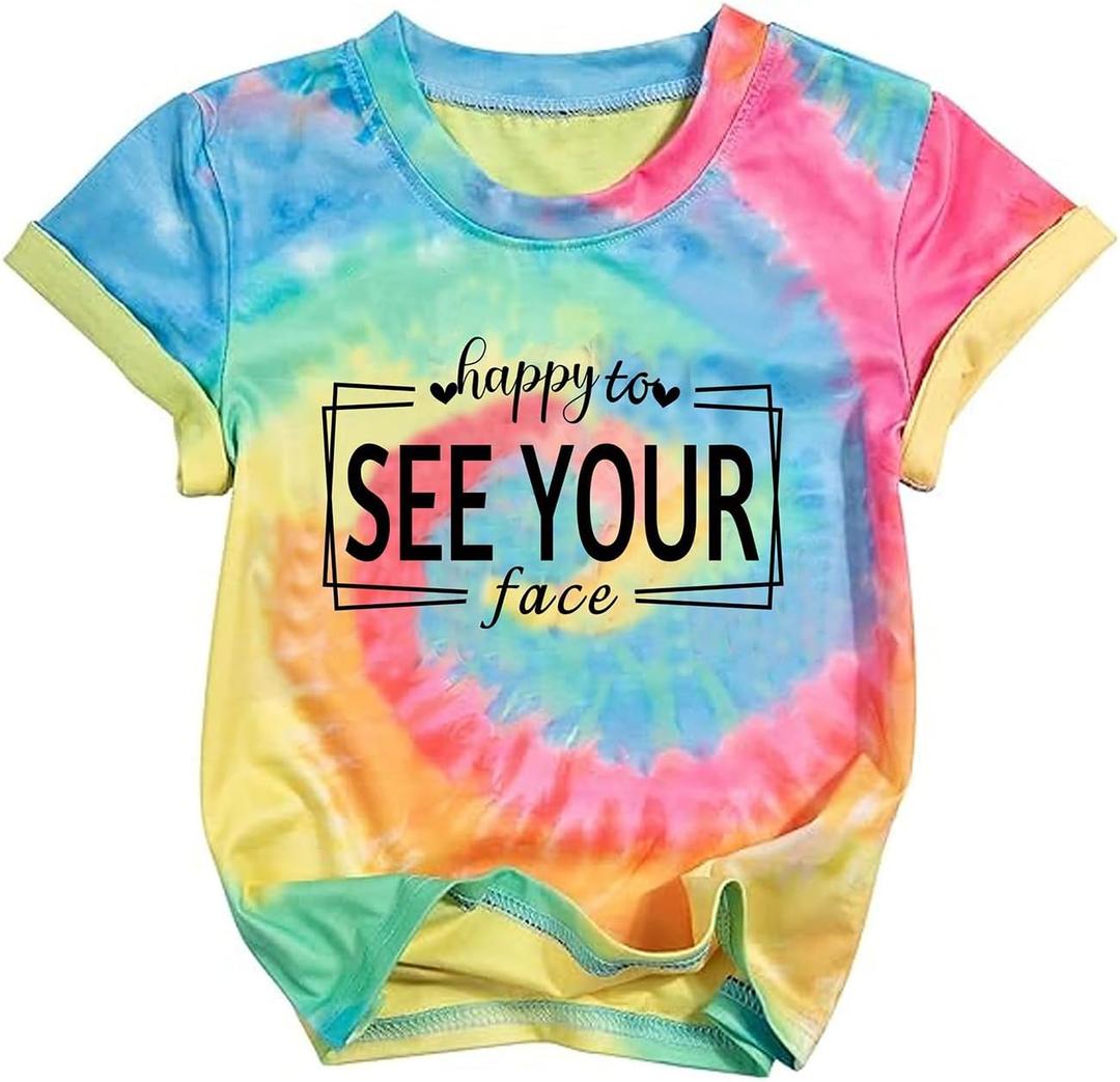 Kindergarten Shirt for Girls Boys First Day of School Tshirt Cute Little Kids Back to School Tee Tops (2-3T, Tie Dye1)