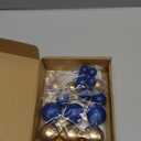 25 PCS Acrylic Happy Birthday Cake Toppers Numbers 0-9 Crown Cake Topper Ball Shaped Cake Insert Toppers Birthday Cake Decorations 