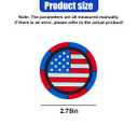 3 x DEAELF 2PCS American Flag Car Cup Holder Coasters, Non-Slip Insert Cup Coaster, 2.75 Inch Shockproof Embedded Drink Mat, Universal Car Interior Decoration Accessories for Women Men (Style2)