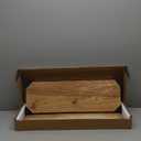 24" Rustic Elm Wood Floating Shelves, 8 Inch Deep Wall Shelves for Home Decor, Wall Mounted Floating Shelf with Invisible Bracket, Heavy-Duty Storage & Display Shelf for Living Room, Kitchen, Set of 2