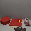 Eaasty 3 Pcs 2026 Graduation Cap Gift Boxes, Black Cardboard Grad Party Favor Magnetic Box Reuseable Centerpieces for Table for High School College Graduation Cash Check Snacks Preserved Flower(Red)