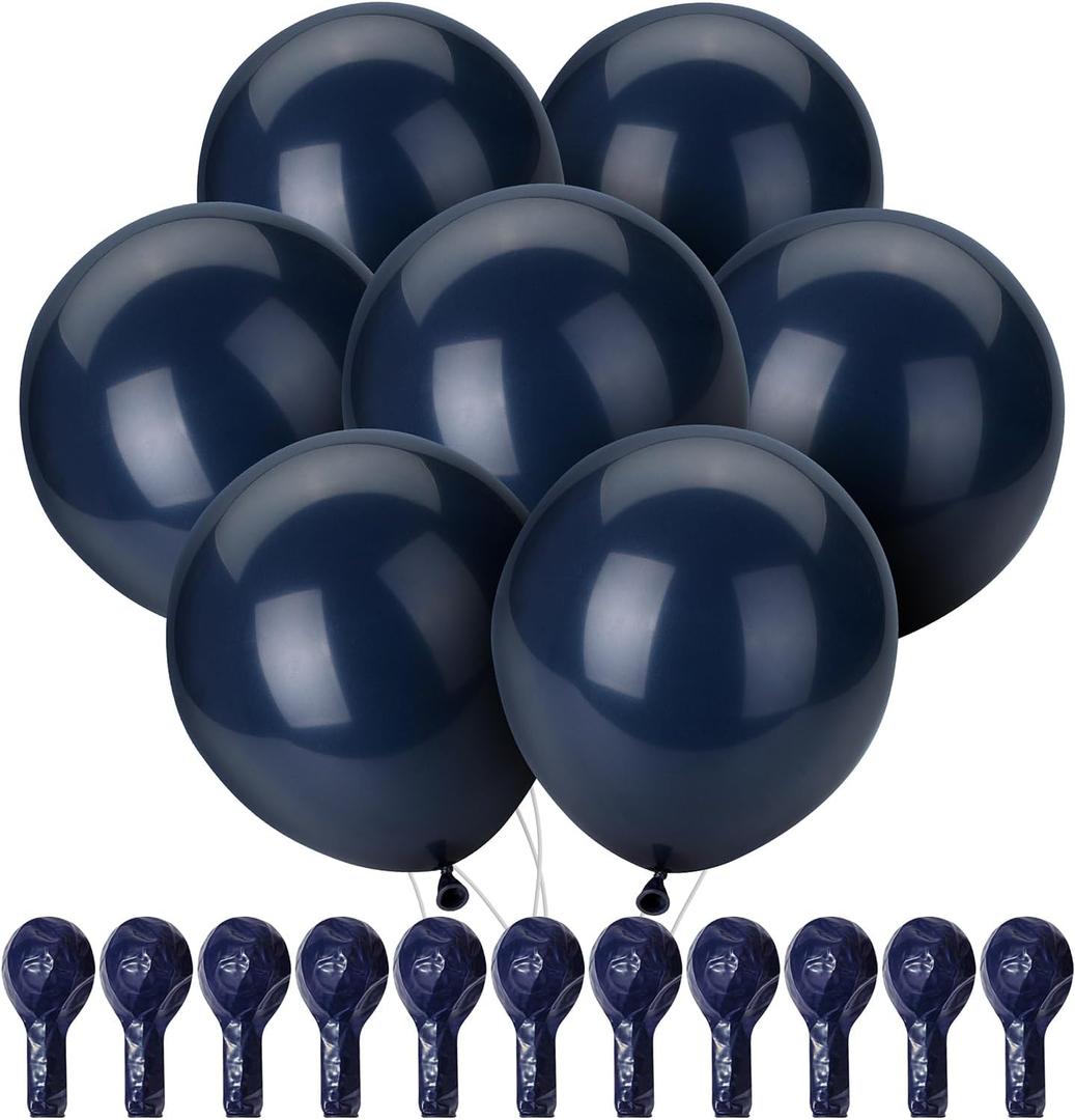 Mr. Pen- Balloons, 12 Inch, 54 Pack, Navy Blue, Party Balloons