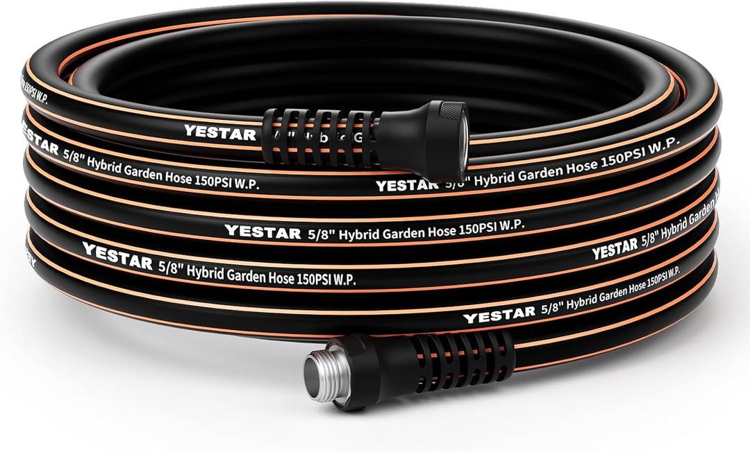 Garden Hose 50ft,Water Hose Heavy Duty,Flexible and Durable, Lightweight Hybrid Hose with Swivel Handle,Leakproof Hose Male to Female Fittings