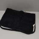 OLANLY Dog Door Mat for Muddy Paws 44x24, Absorbs Moisture and Dirt, Absorbent Non-Slip Washable Doormat, Quick Dry Chenille Mud Mat for Dogs, Entry Indoor Entryway Carpet for Inside Floor, Black