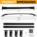 Heavy Duty Aluminum Roof Rack Cross Bars fit for Chevy Tahoe, Chevrolet Suburban, GMC Yukon, Escalade & ESV 2015-2020, 220lbs Adjustable RoofBars for Luggage Rooftop Cargo Carrier