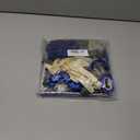 11st Birthday Party Decorations Blue Happy Birthday Banner Latex Confetti Balloons Number 11 Foil Balloon Silver Crown Star Mylar Balloon Cake Topper for Men Women Anniversary Party Supplies