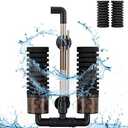 hygger Sponge Filter, Aquarium Filter Double Sponge Replaceable Media with 4 Biochemical Sponges and 1 Bag of Filtered Ceramic Balls Ultra Quiet Filter Fish Tank (S/M)