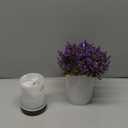 Essential Oil Diffusers- Aromatherapy Diffuser, Lavender Potted Plant Oil Diffuser for Home Bedroom Office, Super Quiet with Waterless Auto Shut-Off, 150ml-(White)