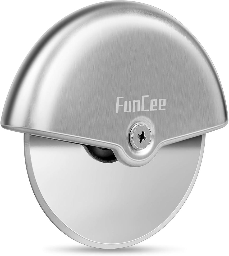 Premium Pizza Cutter Wheel with Sharp Blade For Cutting Through Pizzas, Crusts, Pies and More, Stainless Steel Knife with Ergonomic and Comfort Grip, Dishwasher Safe