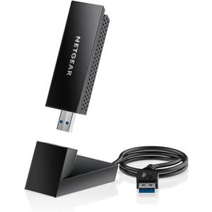 NETGEAR Nighthawk WiFi 6 or 6E USB 3.0 Adapter (A8000) - AXE3000 Tri-Band Wireless Gigabit Speed (Up to 3Gbps) - New 6GHz Band  Works with Any Router Or Mesh System - for Windows PC