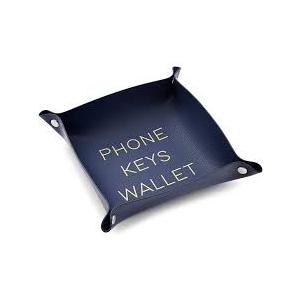 6 x
Juvale Leather Catchall Valet Tray for Phone, Keys, Wallet (Navy Blue, 6.9 x 2.2 in)