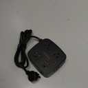 6 Ft Surge Protector Power Strip - 8 Widely Outlets with 4 USB Ports, 3 Side Outlet Extender with 6 Feet Extension Cord, Flat Plug, Wall Mount, Desk USB Charging Station, ETL,Black