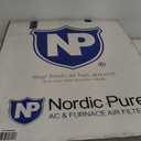 Nordic Pure 30x32x2 (29 1/2 x 31 3/4 x 1 3/4) Geothermal MERV 8 Pleated Plus Carbon AC Furnace Air Filters 3 Pack