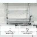 INEX Kitchiniq Dish Rack (Stainless Steel, 16.5–30.7" H x 23.6" W x 9.8" D)