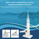 Retevis MA06 VHF Marine Antenna, 3.5dBi Fiberglass Waterproof Boat Antenna, 23 Ft/7 m RG-58 Coaxial Cable with PL-259 Connector Ratchet Mount, for Retevis RA27 RM20 VHF Marine Radio, 43.3Inch