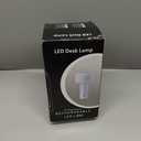 Modern Mushroom Design LED Desk Lamp with 3 Color Temperature Touch Control USB Rechargeable for Restaurant Study (Red)