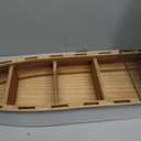 Morning View Wood Boat Shelf Decor Wall Hanging Nautical Beach Theme Display Boat with 3 Shelves Standing Boat Shelf Wooden Boat Shelf Nautical Home Decor 31.5 Inch