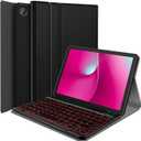 Backlit Keyboard Case for T-Mobile REVVL Tab 2 (2025 Release, 10.1"), 7 Colors Light Magnetically Detachable Wireless Keyboard with Flip Case Cover for 10.1 REVVL Tab 2nd 2025 (Black)