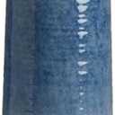 Mikasa Blue and White Ceramic Vase, Use to Display Faux or Dried Flowers, 5.9x5.9x15.7 Inch